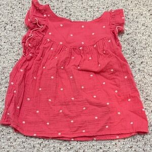 Cotton gauze Ruffled Kids Top